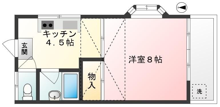 ハイム高円寺101、201　間取図